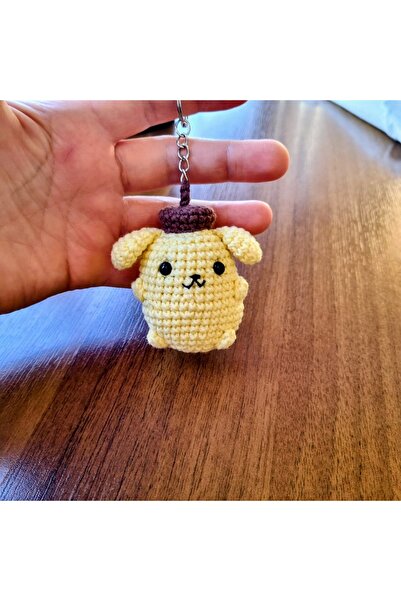 Masal Gurumi AMİGURUMİ PONPONPURİN ANAHTARLIK ÇANTA SÜSÜ