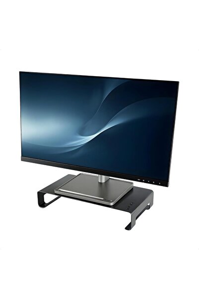Hype Store Prexua Riser Desktop Monitor Stand - Monitor Elevation (Black, Med...