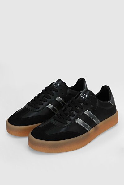 Lufian 112230234 Davıd Sneaker Men's Leather Shoes Black