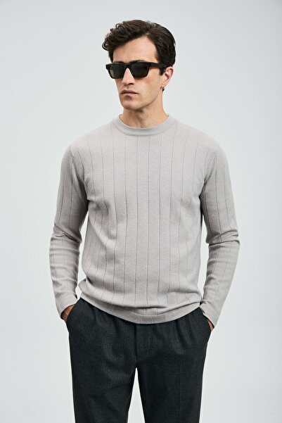 Kocamanlar Ayakkabı Lufian 112090155 Kent Sweater Men's Sweatshirt Gray