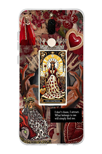 FLAMENKO حافظة هاتف شفافة متوافقة مع هاتف Huawei Mate 10 Lite بنمط The Empres...