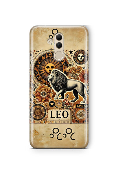 FLAMENKO حافظة هاتف شفافة بنمط برج الأسد متوافقة مع هاتف هواوي ميت 20 لايت