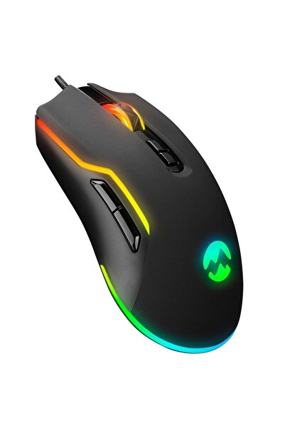 Hype Store ماوس ألعاب SM-G14 DUSK USB أسود 1600-7200 نقطة في البوصة مزود بإضا...