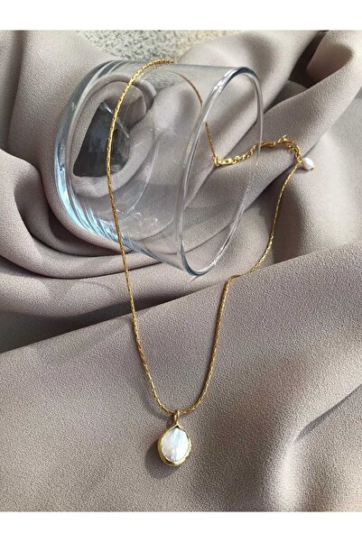 BuinJewellery Minimalist İnci Zincir Kolye