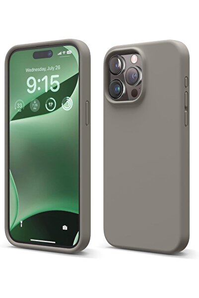Hype Store غطاء حماية من السيليكون متوافق مع هاتف iPhone 14 Pro، ملمس حريري ن...