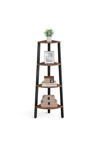Hype Store Köşe Rafı, Ayaklı Raf, Kitaplık, 4 Raflı Merdiven Rafı, Kolay Mont...