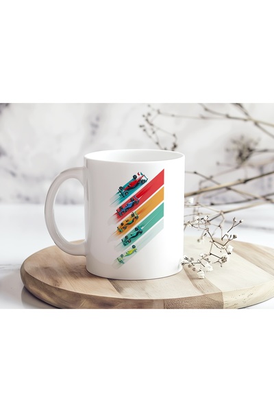 Beramussa كوب ملون لسيارات الفورمولا 1 - كوب بتصميم خاص لعشاق السرعة والأدرين...