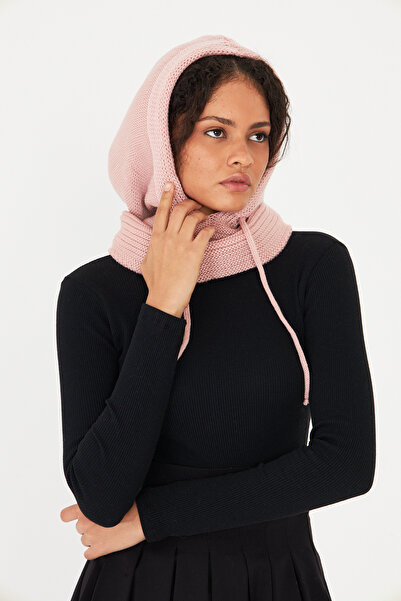 OX-RA Pink Knitwear Knitted Balaclava Beanie Hat