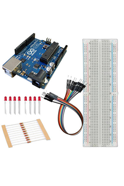 okn teknoloji Arduino Uno Kara Şimşek Devresi Seti (Demonte)