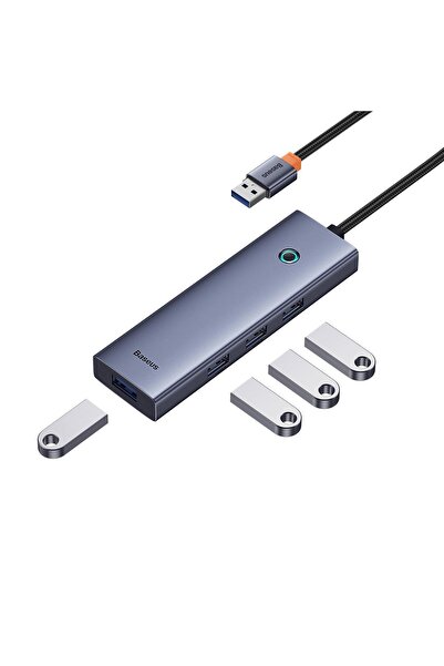 Hype Store Os- Ultrajoy Series 4-Port Hub Space Gray（Usba to Usb3.0 * 4）