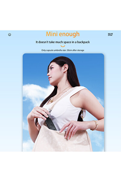 ABK POINT Selfie Stick Tripod with Detachable Wireless Remote, 67cm Foldable Bluetooth Tripod