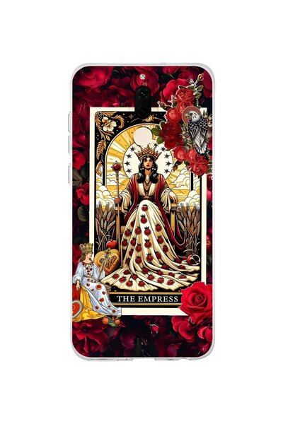 FLAMENKO حافظة هاتف شفافة متوافقة مع هاتف Huawei Mate 10 Lite بنمط إمبراطورة ...