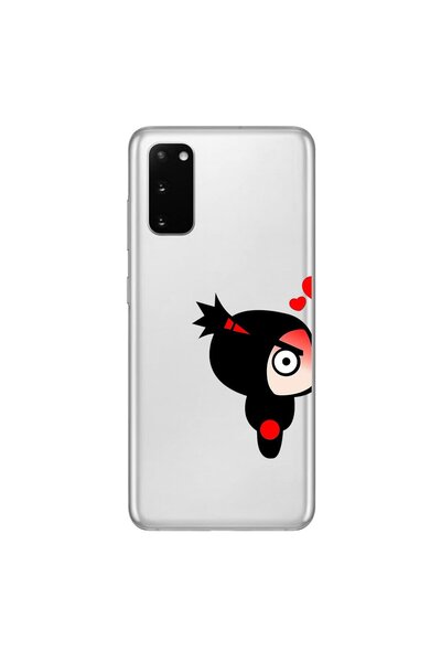 Dali Design حافظة شفافة متوافقة مع هاتف سامسونج جالاكسي s20 بتصميم Couple Puc...
