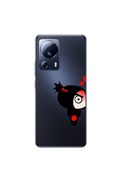 Dali Design حافظة شفافة متوافقة مع هاتف Xiaomi Mi 13 Lite بتصميم Couple Pucca 1