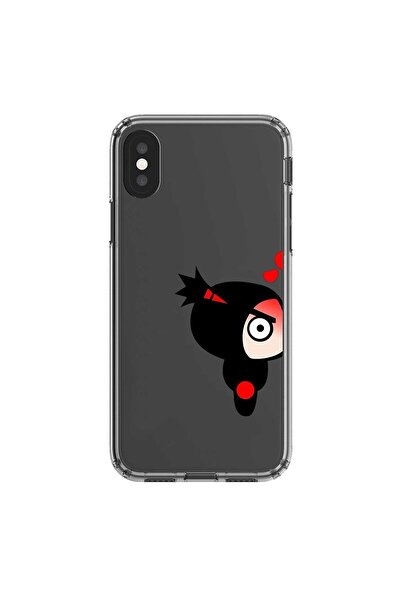 Dali Design iPhone XS Max Compatible Transparent Case Couple Pucca 1 Design