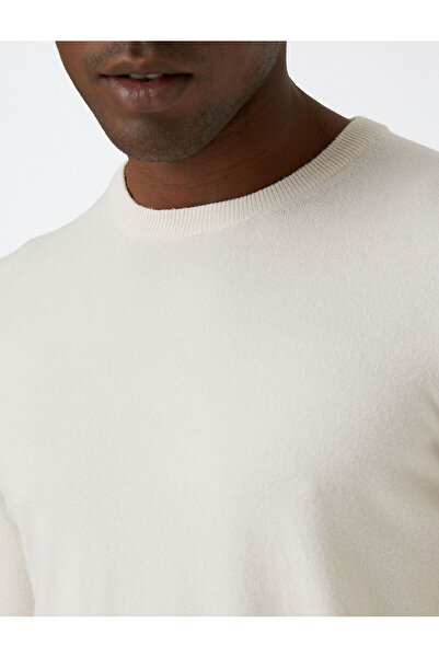 Koton Základní pletený svetr s výstřihem