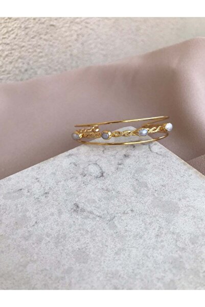 BuinJewellery Burgulu Dört İnci Bileklik