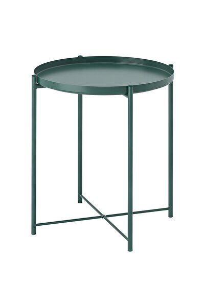 IKEA GLADOM Tray table, dark grey-green, 45 x 53 cm