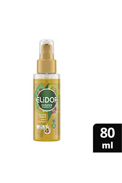 Elidor Doğanın Enerjisi Saç Bakım Yağı 80 ml Avokado ve Üzüm Çekirdeği (5 ADET)