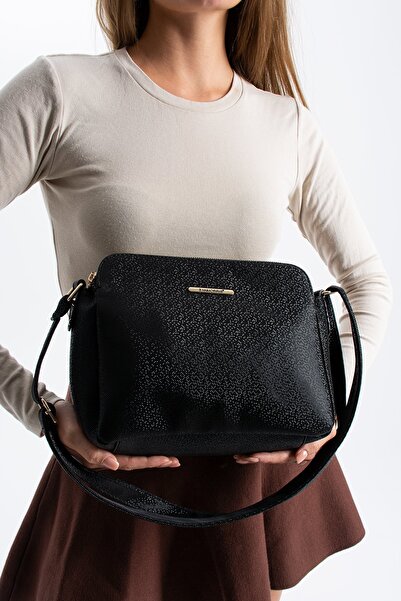 Ayakkabı Fuarı Elit 25Ksnm1437C Women's Shoulder Bag Black