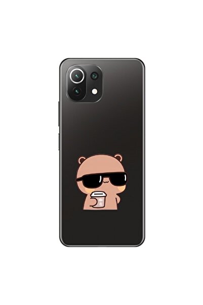 Dali Design حافظة شفافة متوافقة مع هاتف Xiaomi Mi 11 Lite بتصميم Couple Teddy...