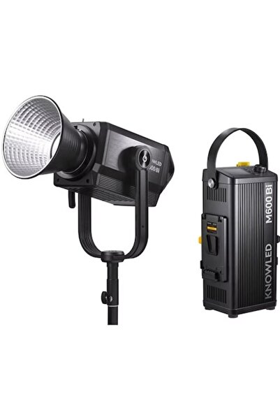 AcarFilm Lampă LED Godox M600Bi bicoloră 730W, rotundă (2800K–6500K), montură Bowens