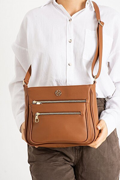 Ayakkabı Fuarı Elit 25Ksnm1399 Women's Shoulder Bag Brown