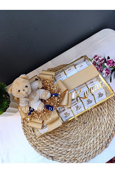 Erhan'ın Dekor Atölyesi El Emeği Ürünler Bebek Çikolatası İsme Özel Ayıcıklı ...