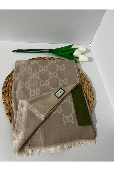 G DESEN Yün İpek Çift Taraflı Cashmare Şal Yüksek Yün Oranı