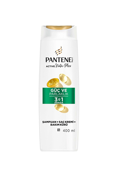 Pantene شامبو قوي اللمعان 3+1 سعة 400 مل