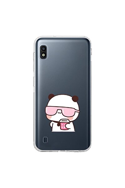 Dali Design حافظة شفافة متوافقة مع هاتف سامسونج جالاكسي A10 بتصميم زوجي تيدي ...