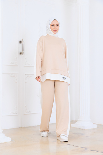 Pamira Women's Modal Paneled Tracksuit Set