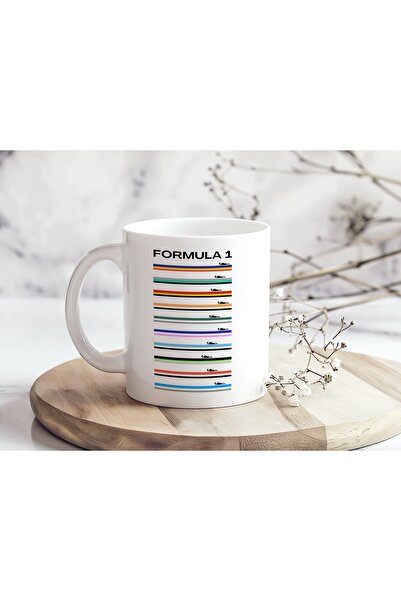 Beramussa كأس سيارات الفورمولا 1 الملونة - كأس هدية لعشاق السباقات الحديثة