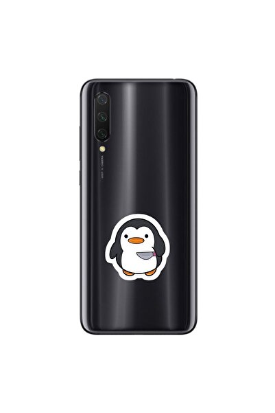 Dali Design حافظة شفافة متوافقة مع هاتف Xiaomi Mi 9 Lite بتصميم Couple Penguin 2