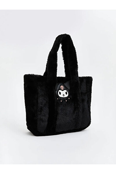 LC Waikiki Geantă de umăr pentru fetiță din pluș Kuromi cu imprimeu