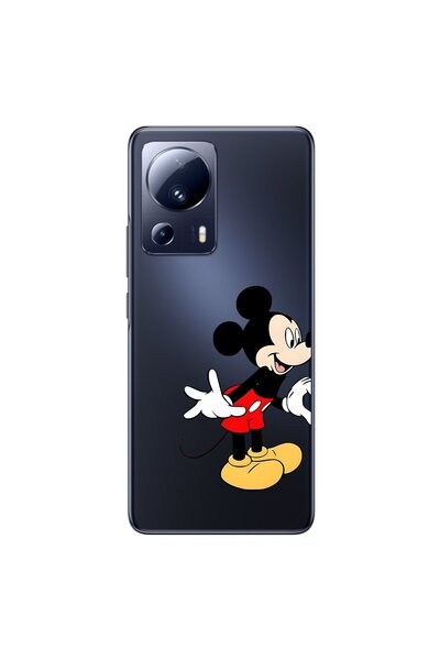 Dali Design حافظة شفافة متوافقة مع هاتف Xiaomi Mi 13 Lite بتصميم Couple Mickey 1