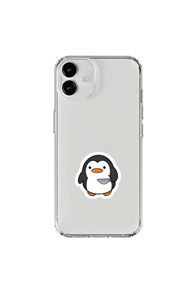 Dali Design حافظة شفافة متوافقة مع هاتف iPhone 12 Mini بتصميم Couple Penguin 2