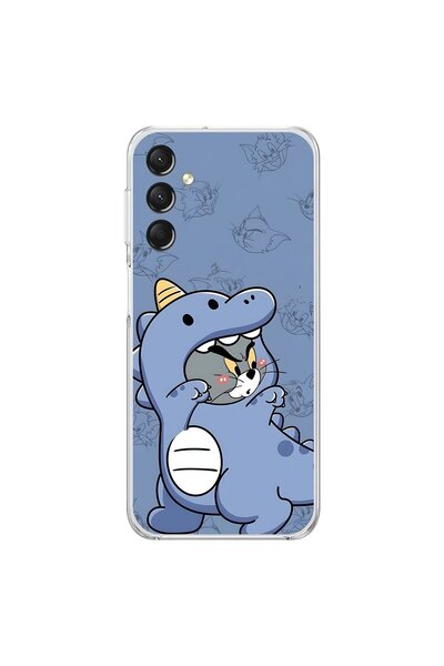 Dali Design حافظة شفافة متوافقة مع هاتف سامسونج جالاكسي A14 بتصميم كيور كات 1