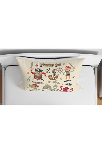 Erays Home Pirate Themed Pirates 3D Digital Printed Single Boy's Duvet Cover Set