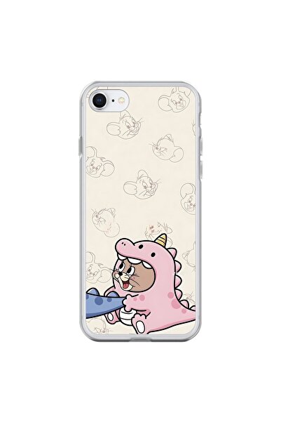 Dali Design حافظة شفافة متوافقة مع هاتف iPhone 8 بتصميم Couple Mouse 2