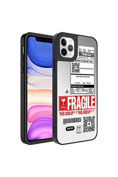 one depot only for quality life حافظة آيفون 11 برو بنمط مرآة، غطاء مرآة لامع مع حماية للكاميرا