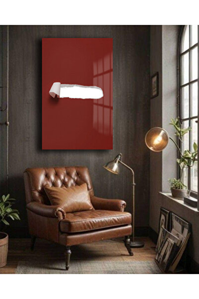 DEKA AKSESUAR DUVAR YIRTILMIŞ GÖRÜNTÜSÜ CAM TABLO