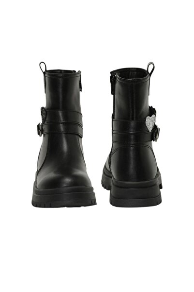 Bay Emir Puspe F4PR Siyah Kız Çocuk Biker Bot Termo Taban