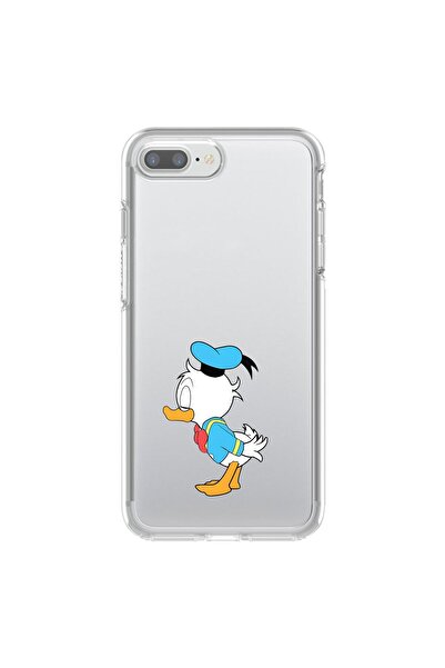 Dali Design حافظة شفافة متوافقة مع هاتف iPhone 7 Plus بتصميم Couple Duck 2