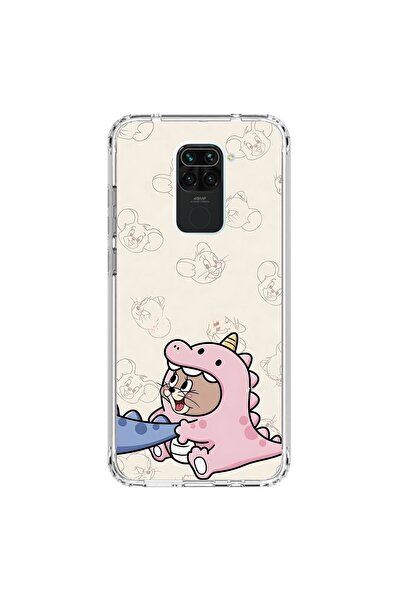 Dali Design Xiaomi Redmi Note 9 Compatible Transparent Case Couple Jerry 2 Designs