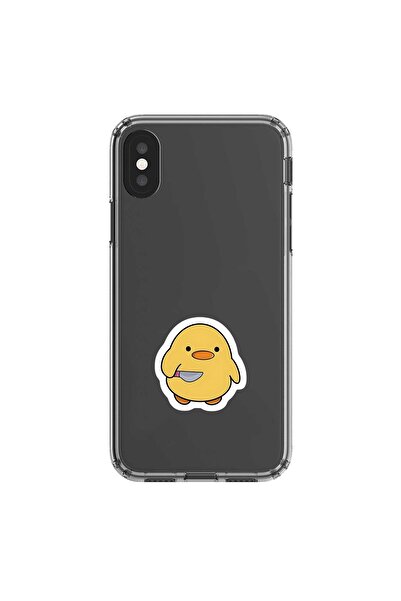 Dali Design iPhone XS Max Compatible Transparent Case Couple Chick 1 Design