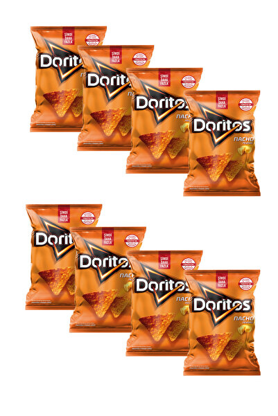 DORİTOS Nacho Peynirli Patates Cips Süper Boy 105 Gr X 8 Adet