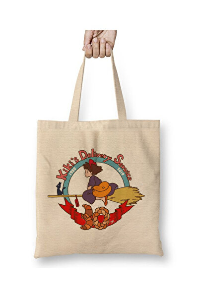 Toyaso Kiki's Delivery Service Little Witch Kiki Studio Ghibli Anime White Cloth Bag