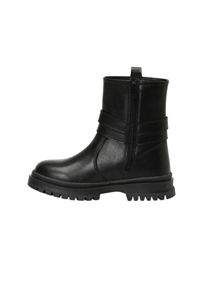 Bay Emir Puspe F4PR Siyah Kız Çocuk Biker Bot Termo Taban