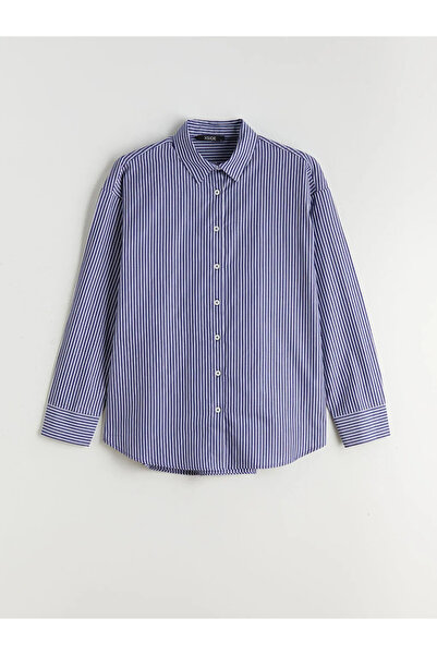 LC Waikiki Cămașă oversize cu dungi pentru femei